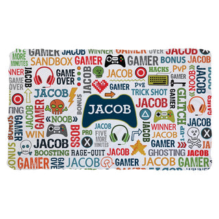 Gamer Icons Personalized Fuzzy Throw Blanket