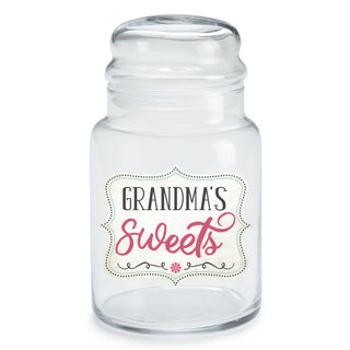 Grandma's Sweets Personalized Glass Treat Jar