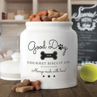 Good Dog Personalized Ceramic Treat Jar