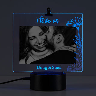 I love us LED photo frame with names