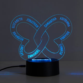 Butterfly Personalized Acrylic Nightlight with LED Base