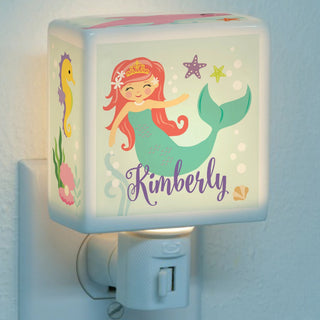 Mermaid theme nightlight with name