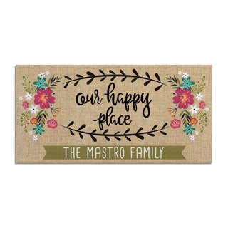 Our Happy Place - Ð 12x27 Inch Entry Mat