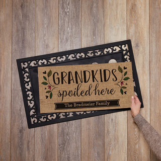 Grandkids Spoiled Here - Ð 12x27 Inch Entry Mat