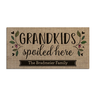 Grandkids Spoiled Here - Ð 12x27 Inch Entry Mat