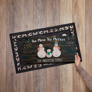 The More the Merrier Snow Family - Narrow Doormat