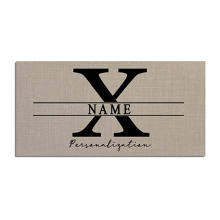 Name and Initial Personalized Narrow Doormat Insert