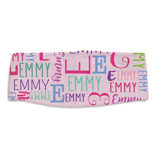 Name Pattern Personalized Pink Headband