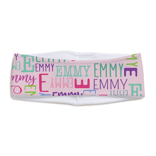 Name Pattern Personalized Pink Headband