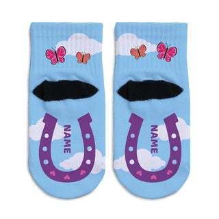 Unicorn Theme Personalized Toddler Socks