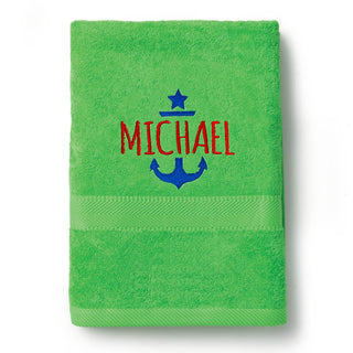 Anchor Aweigh Large Beach Towel