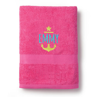 Anchor Aweigh Large Beach Towel