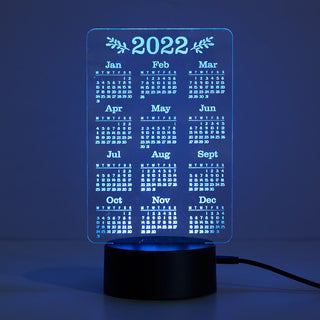 2024 Calendar Acrylic LED Night Light