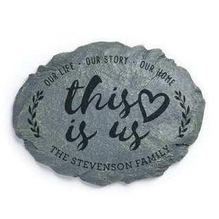 This Is Us Personalized Garden Stone