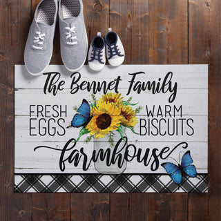 Country Farmhouse Personalized Standard Doormat