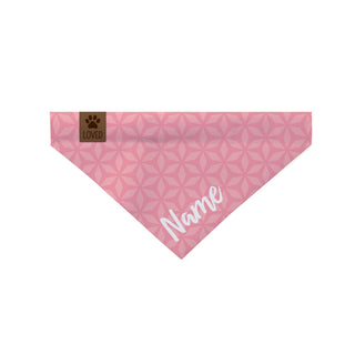 Pink Pattern Personalized Pet Bandana