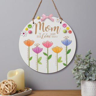DIY Mom Seeds of Love White Wood Plaque