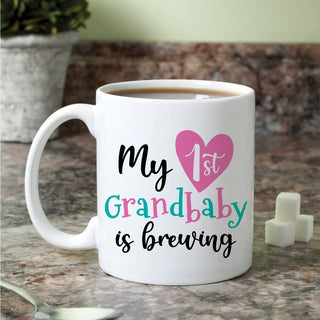 My 1st Grandbaby Personalized White Coffee Mug - 11 oz.