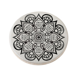 Within You Mandala Personalized Round Desk Coaster