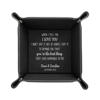 You're The Best Thing Personalized Leatherette Catch All