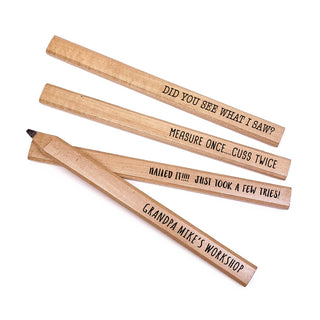 Carpenter Message Personalized Pencil - Set of 4
