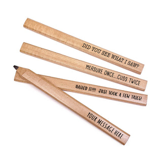 Carpenter Message Personalized Pencil - Set of 4