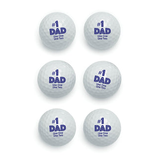 #1 Dad Personalized Golf Ball Set