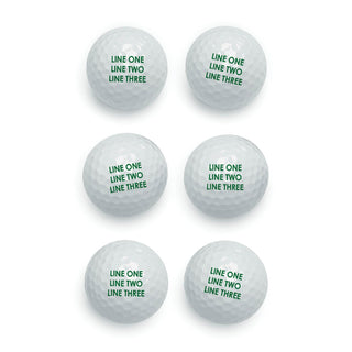 Your Message Personalized Golf Ball Set