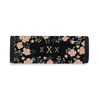 Floral Monogram Personalized Luggage Handle Wrap