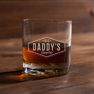 Big daddy whiskey glass