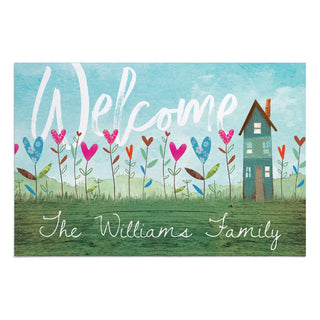 Jessica Flick Welcome Country Doormat - 18x27 Inch, 1/8" Thin