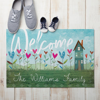 Jessica Flick Welcome Country Doormat - 18x27 Inch, 1/8" Thin