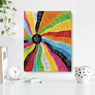 BeYOUtiful Swirl Personalized 11x14 Canvas