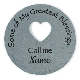 My Greatest Blessings Call Me Personalized 12" Stone