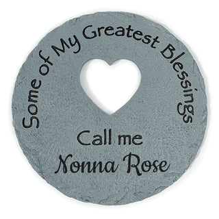 My Greatest Blessings Call Me Personalized 12" Stone