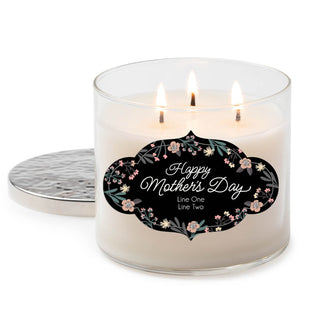 Happy Mother's Day Personalized 3 Wick Candle