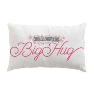 Sending You A Big Hug Lumbar Throw Pillow