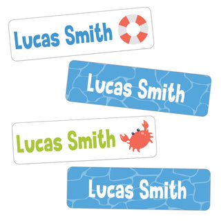 Nautical Theme Weather Resistant Label - 80 count