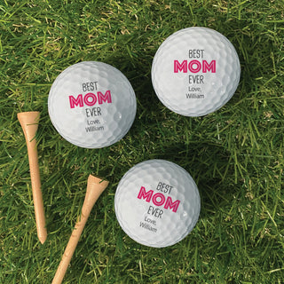 Best MOM Ever Personalized Golf Ball - Set of 6