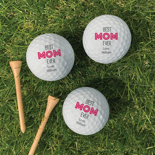 Best mom ever golf ball set of 6