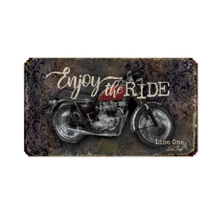 Enjoy the Ride Motorcycle Personalized Metal Sign