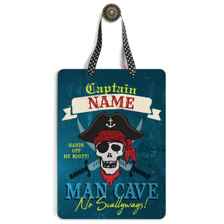Pirate Themed Lil' Man Cave Personalized Hanging Dry Erase Board