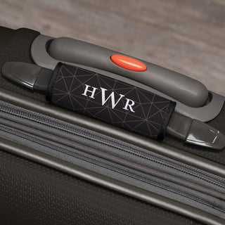 Monogram Block Letter Luggage Handle Wrap