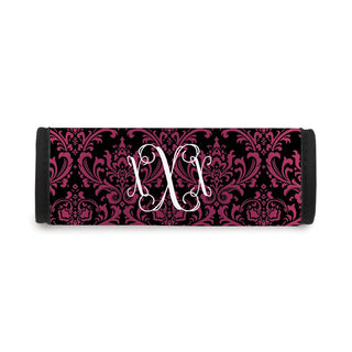 Monogram Script Letter Luggage Handle Wrap