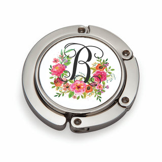 Floral Personalized Purse Hanger