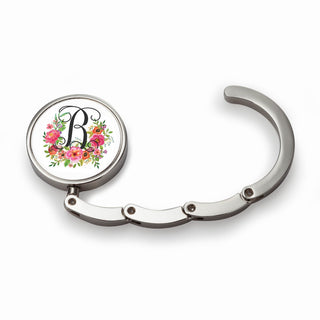 Floral Personalized Purse Hanger