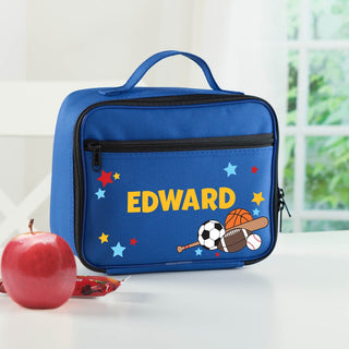 Sports Personalized Blue Lunchbox