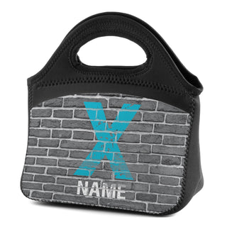 Name In Bricks Personalized Lunch Bag
