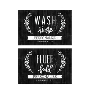 Wash and Rinse/ Fluff and Fold  Doormat - 18x27 Inch, 1/8" Thins -Set of 2