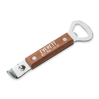 Your Message Personalized Wood Bottle Opener